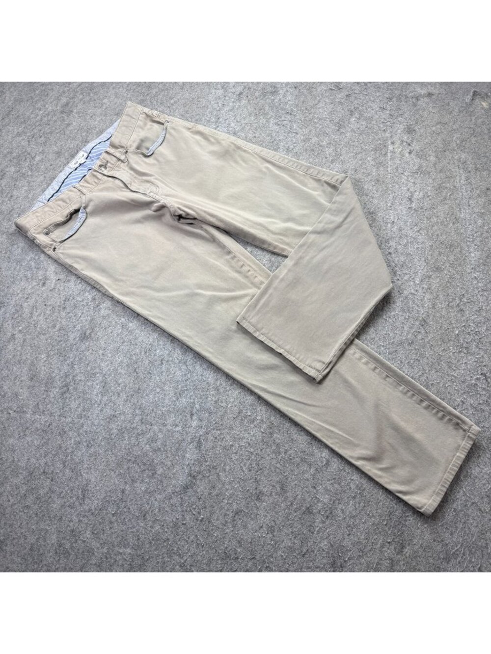 Peter Millar 5-Pocket Pants Men 33 x 29 Beige Khaki Stretch Ultimate Sateen